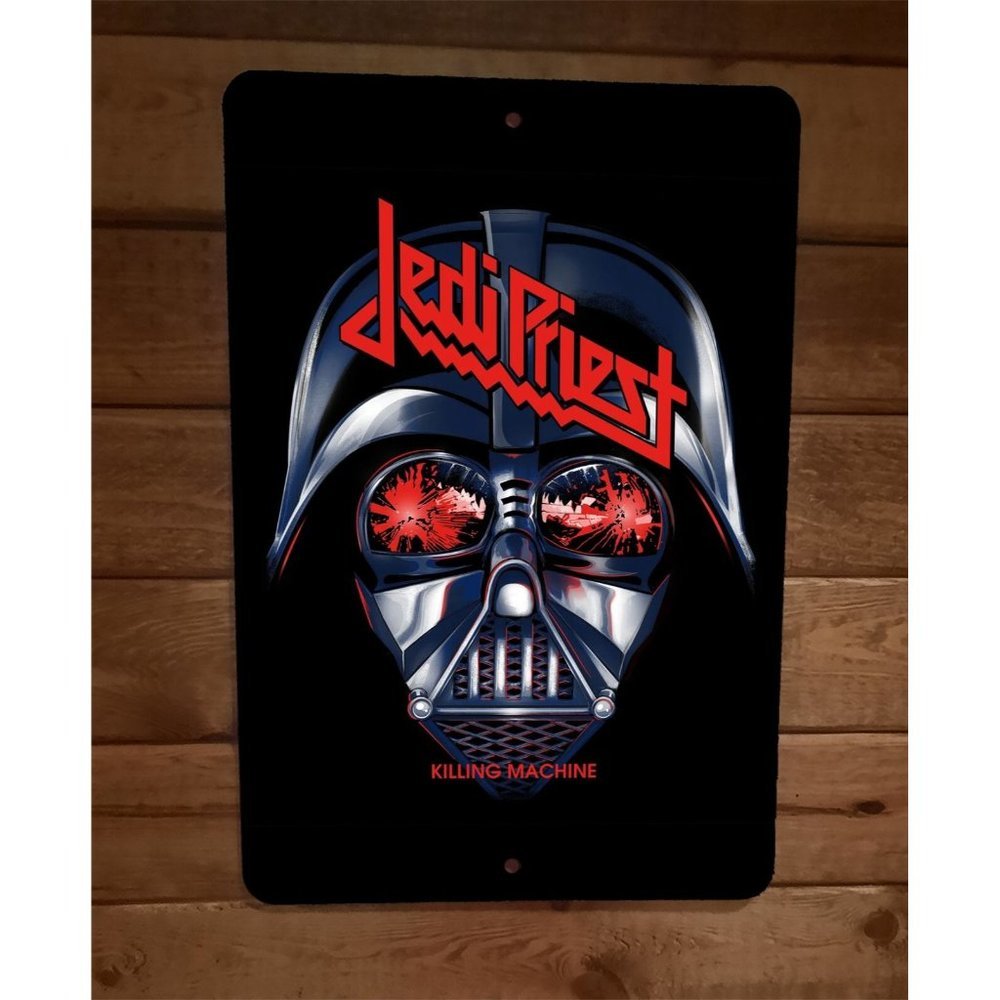 Jedi Priest Killing Machine Vader Star Judas Wars Parody 8x12 Metal Wall Sign